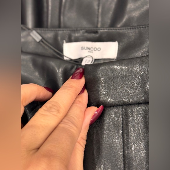 Authentic  European Brand SUNCOO LEATHER JEFF PANTS - Picture 7 of 12